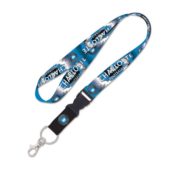 WinCraft Charlotte FC Tie Dye Lanyard W/Detachable Buckle 1" Blue - Best Buy Soccer